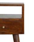 Nusa Mango Wood Bedside Table in Chestnut