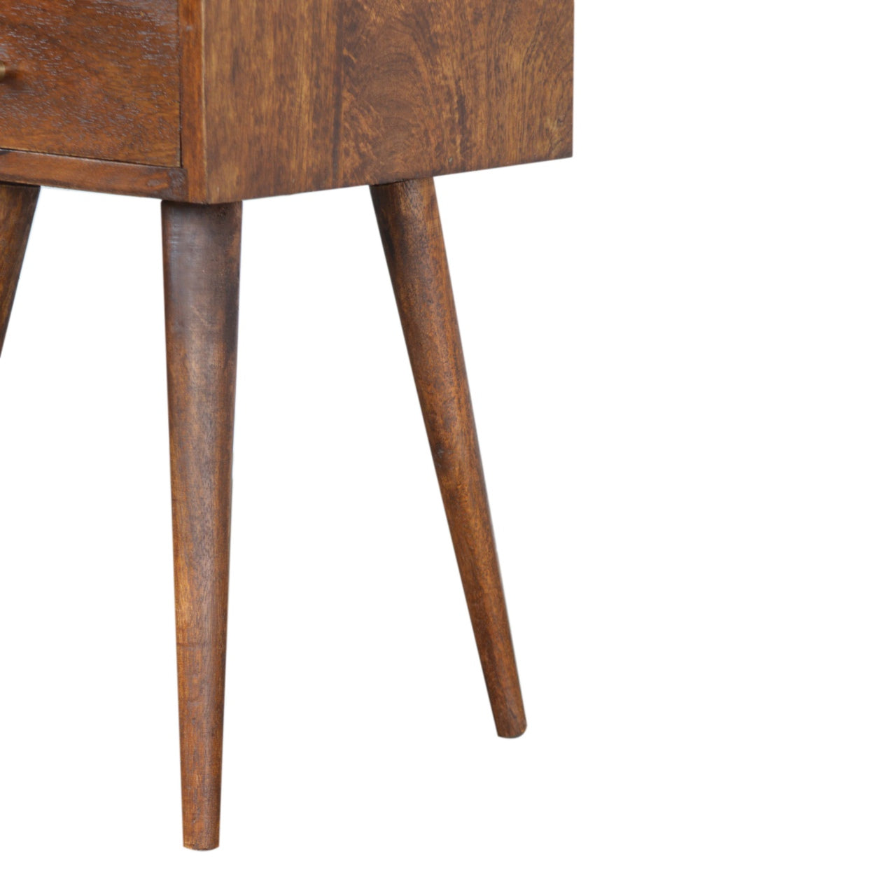 Nusa Mango Wood Bedside Table in Chestnut