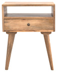 Solid Mango Wood Modern Bedside Table