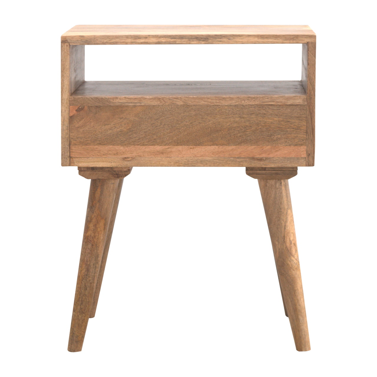 Solid Mango Wood Modern Bedside Table