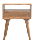 Solid Mango Wood Modern Bedside Table