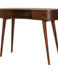 Wave Chestnut Writing Desk