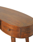 Wave Chestnut Writing Desk