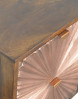 Manila 2 Drawer Copper Bedside Table