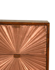 Manila 2 Drawer Copper Bedside Table