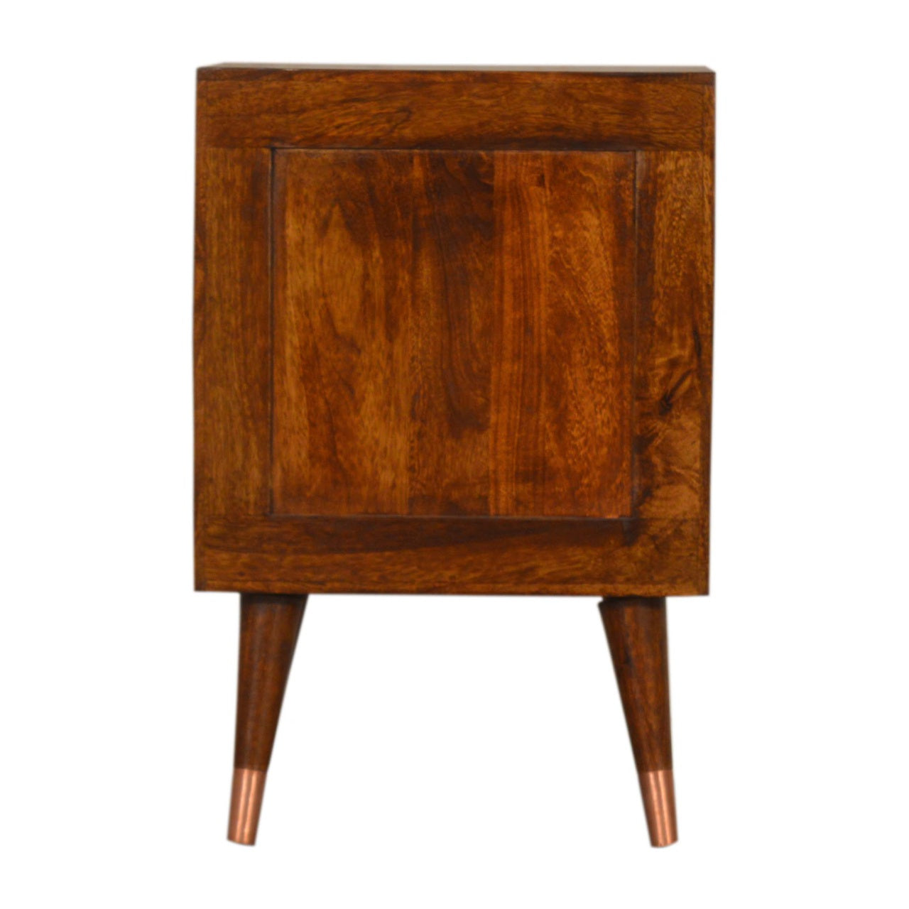 Manila 2 Drawer Copper Bedside Table