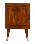 Manila 2 Drawer Copper Bedside Table