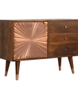 Manila Dark Mango Wood Copper Sideboard