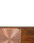 Manila Dark Mango Wood Copper Sideboard