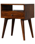 Modern Chestnut Bedside Table