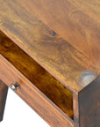 Modern Chestnut Bedside Table