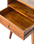 Modern Chestnut Bedside Table