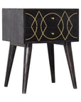 Black & Gold Bedside Table