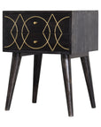 Black & Gold Bedside Table