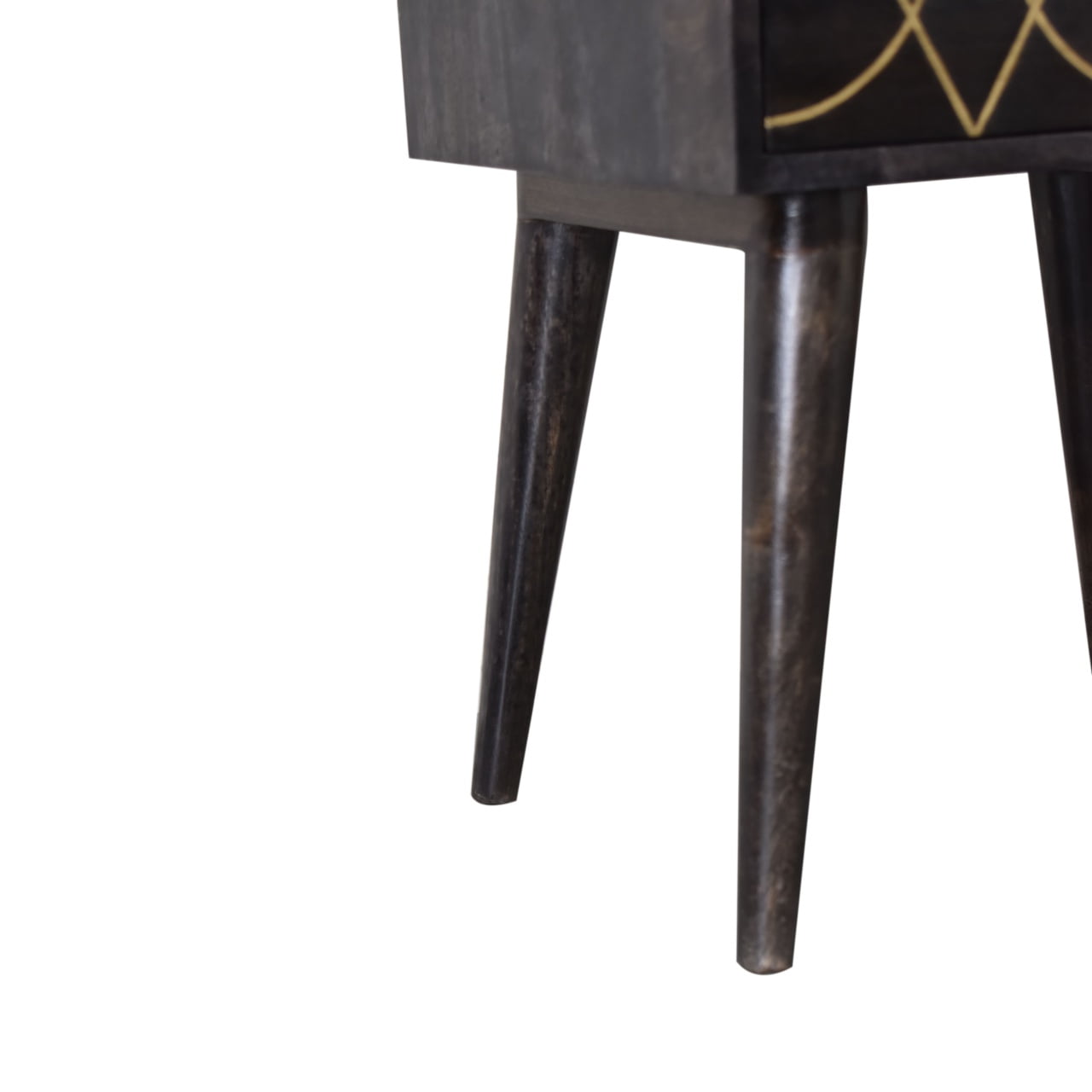 Black &amp; Gold Bedside Table