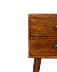 Small Chestnut Bedside Table