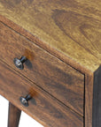 Small Chestnut Bedside Table