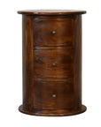 Arden Drum Chest of Drawers in Chestnut