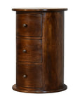 Arden Drum Chest of Drawers in Chestnut