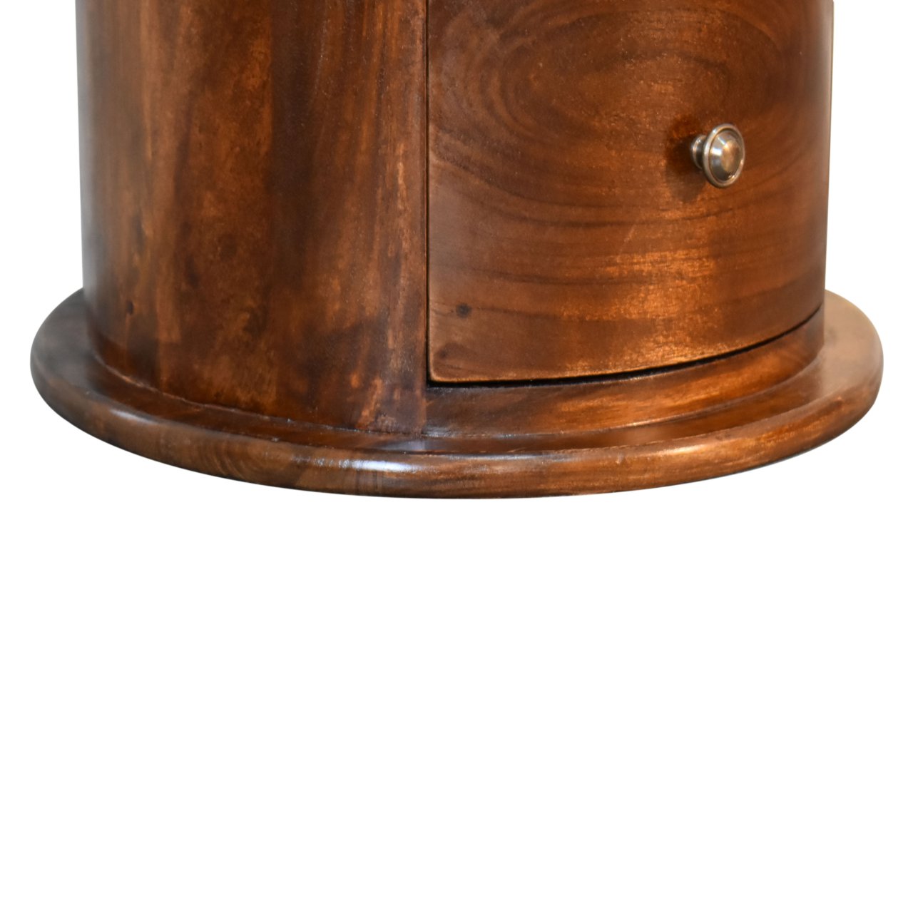 Drum Chest of Drawers in Chestnut Finish