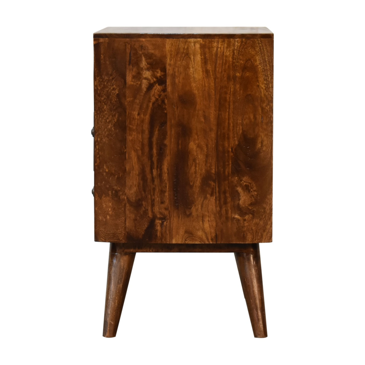 Chestnut Twin Drawer Bedside Table