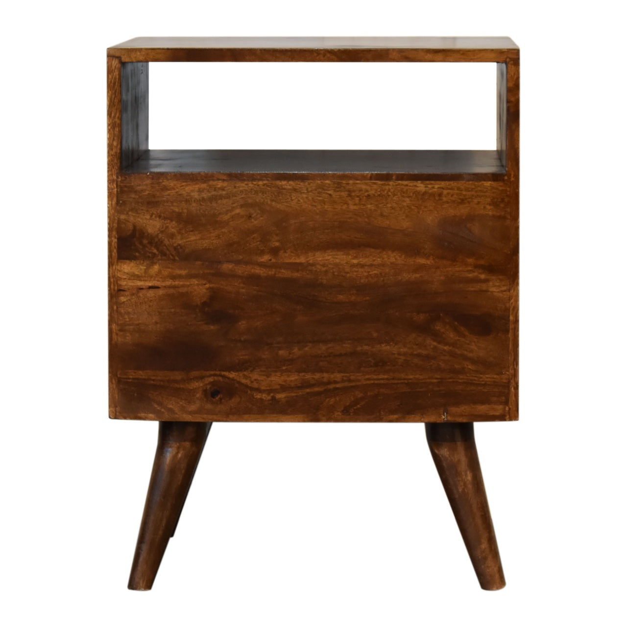 Chestnut Twin Drawer Bedside Table