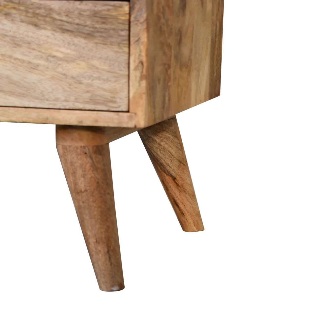 Olden Mango Wood Bedside Table in Oak