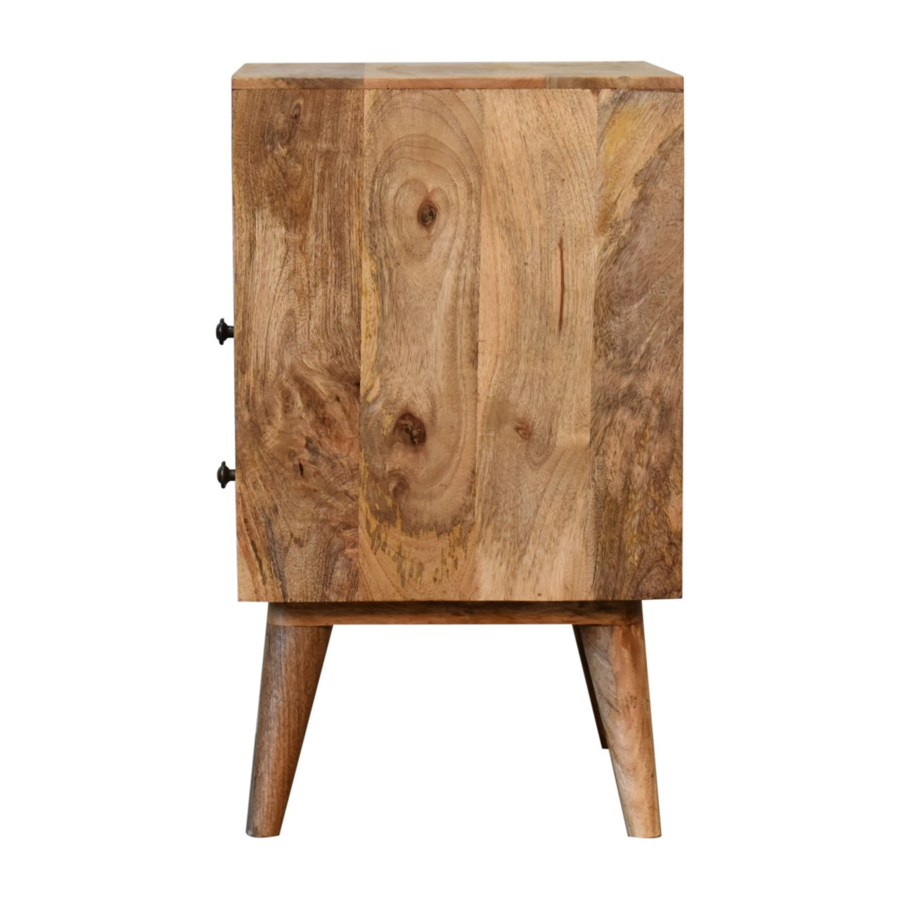 Olden Mango Wood Bedside Table in Oak