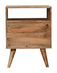 Olden Mango Wood Bedside Table in Oak