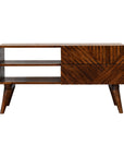 Arwa Mango Wood TV Unit in Chestnut