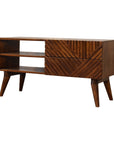 Arwa Mango Wood TV Unit in Chestnut