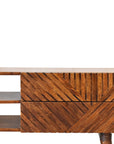 Arwa Mango Wood TV Unit in Chestnut