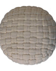 Tube White Pouffe