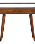 Kibira Mango Wood Console Table in Chestnut