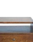 Kibira Mango Wood Console Table in Chestnut