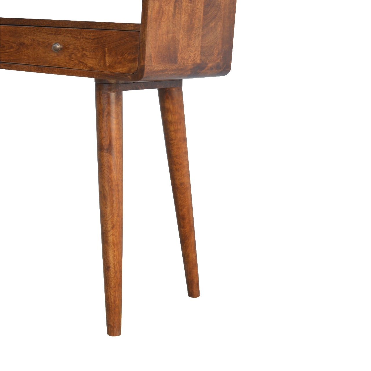 Kibira Mango Wood Console Table in Chestnut