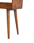 Kibira Mango Wood Console Table in Chestnut