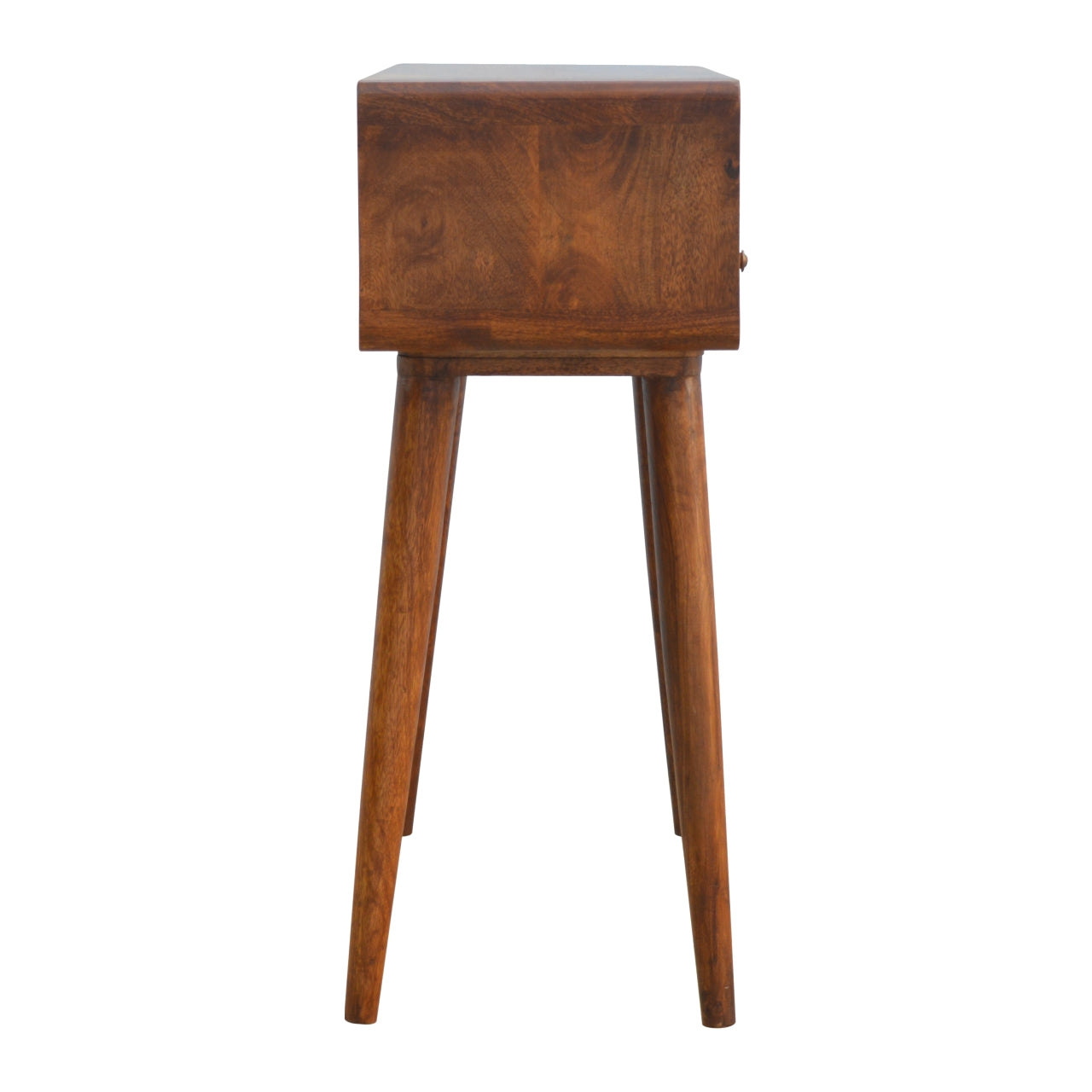 Kibira Mango Wood Console Table in Chestnut