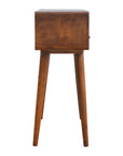 Kibira Mango Wood Console Table in Chestnut