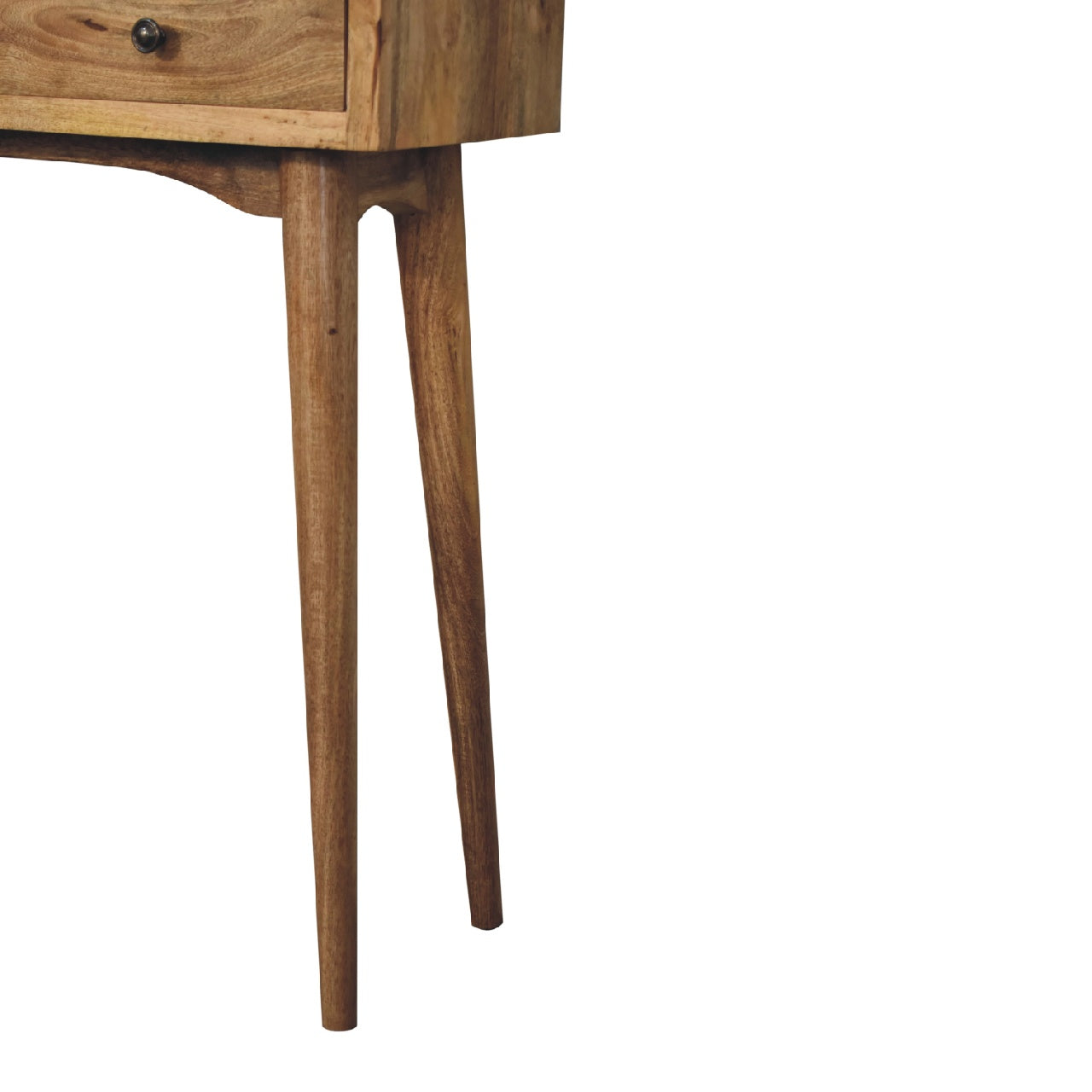 Small Mango Wood Two Drawer Console Table