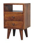 Kuwala Mango Wood Bedside Table in Chestnut