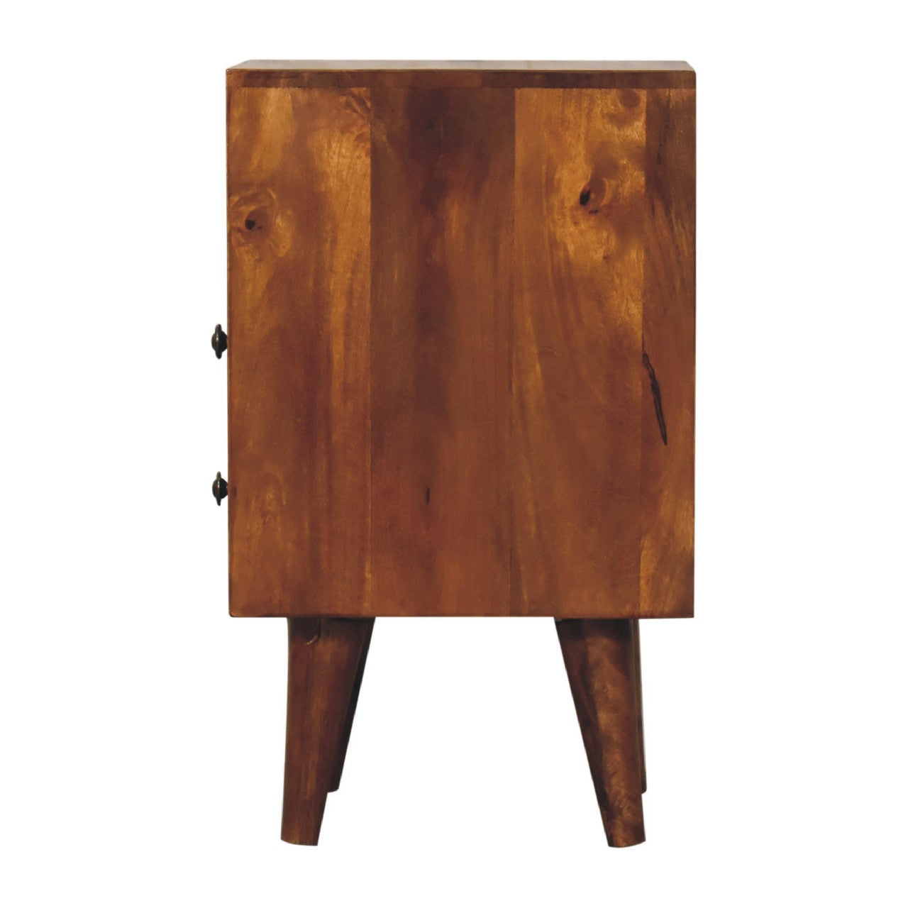 Kuwala Mango Wood Bedside Table in Chestnut