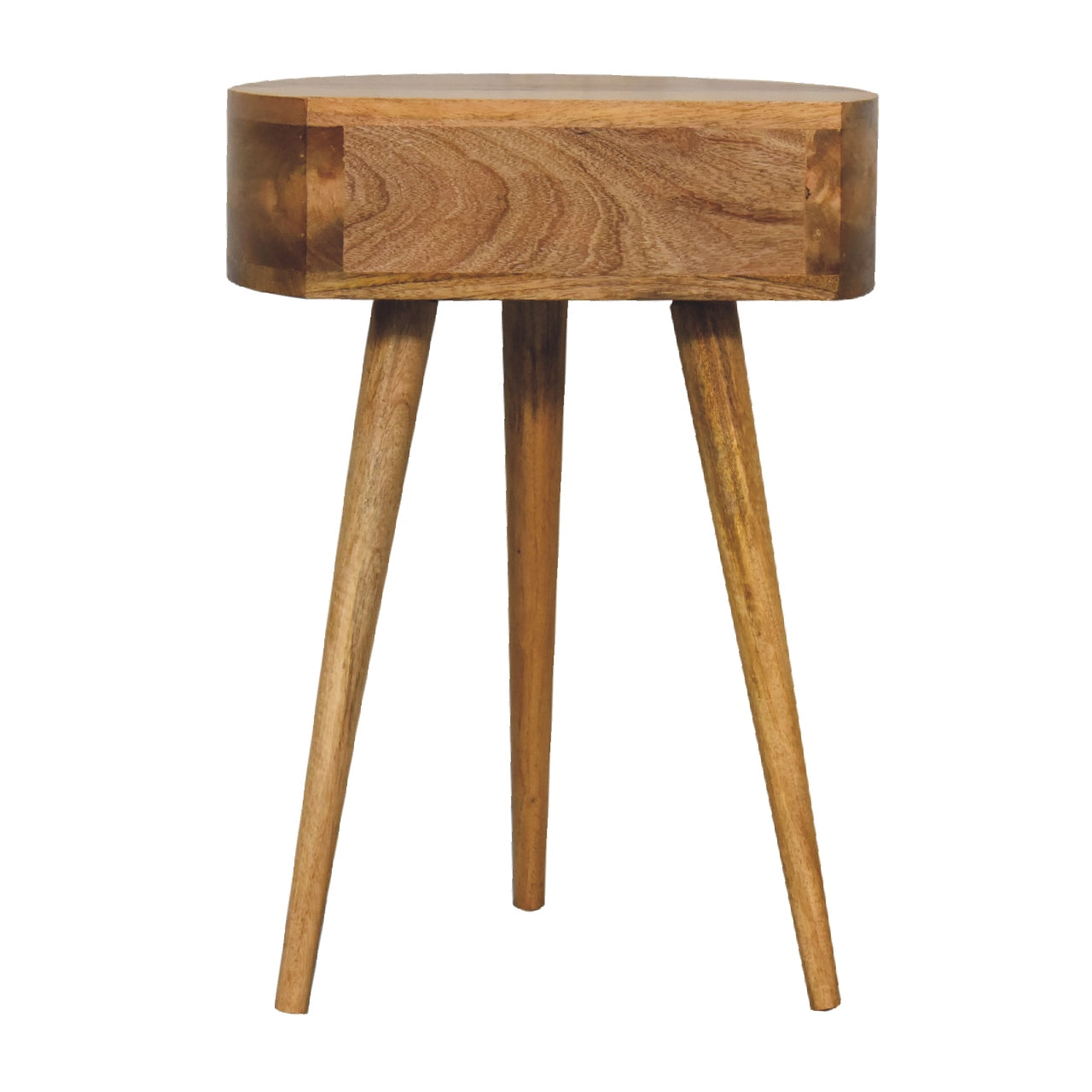 Oslo Small Oak Circular Bedside Table