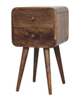 Tago Mango Wood Bedside Table in Grey Wash