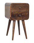 Tago Mango Wood Bedside Table in Grey Wash