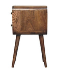 Tago Mango Wood Bedside Table in Grey Wash