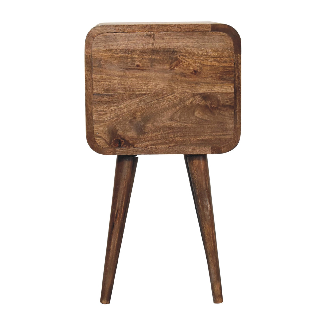 Tago Mango Wood Bedside Table in Grey Wash