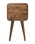 Tago Mango Wood Bedside Table in Grey Wash