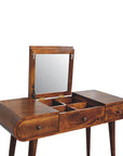 Stockholm Chestnut Mirror Dressing Table