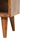 Manila Gold Small Bedside Table Single Drawer